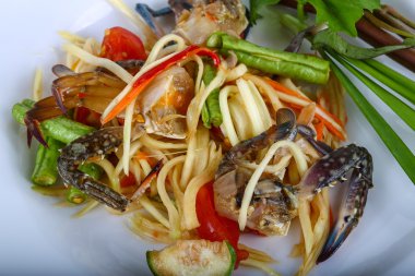 Yengeç Salatası lezzetli Tay baharat