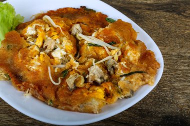 İstiridye ile Asya omlet