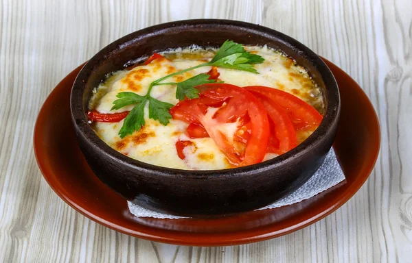 Baked potato with cheese — Stock Photo, Image