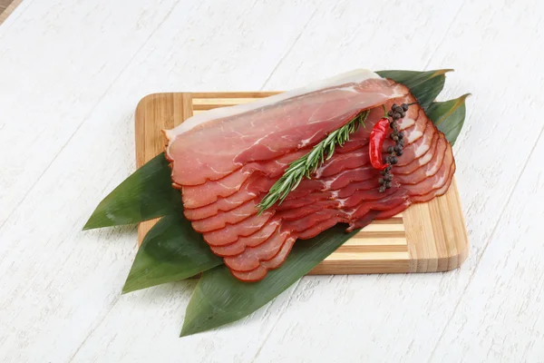 Berühmter spanischer jamon — Stockfoto