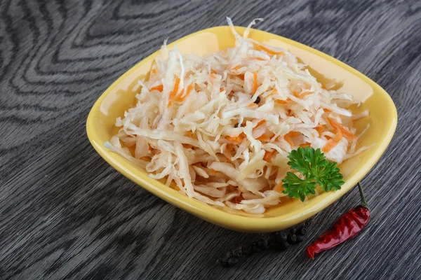 Fermented cabbage sauerkraut — Stock Image Fermented cabbage sauerkraut Royalty Free Stock Images