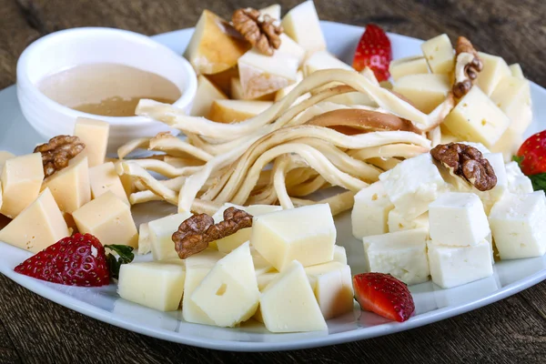 Delicious Cheese board — Stock Photo, Image