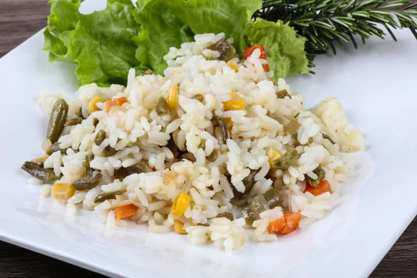 Ditary Rice with vegetables — Stock Photo, Image