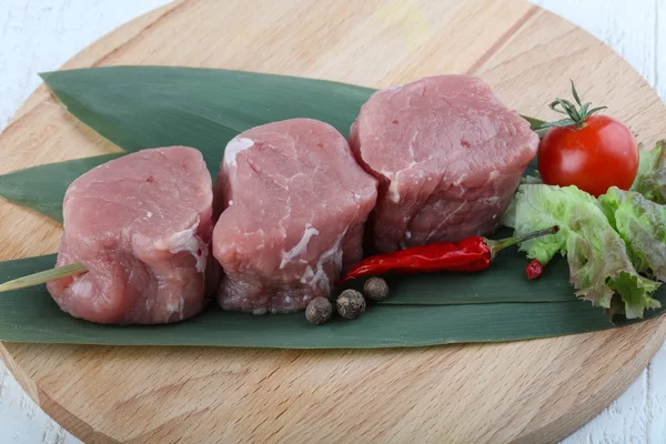 Raw pork fillet mignon — Stock Photo, Image