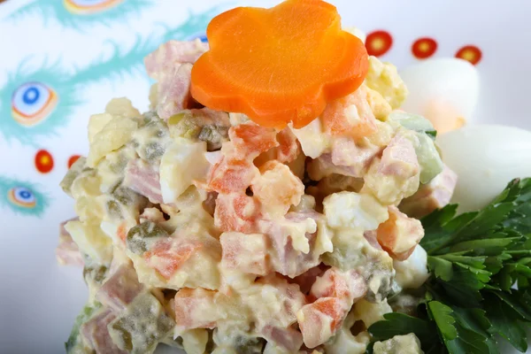 Beroemde Russische salade — Stockfoto