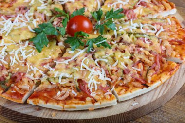 Lezzetli İtalyan pizzası