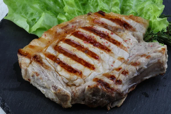 Смажена свинина стейк — стокове фото