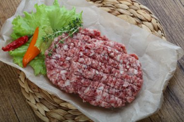 Ham burger pirzola