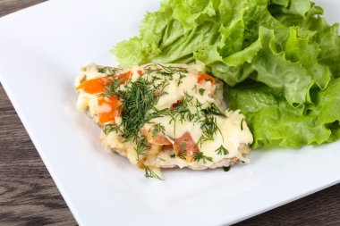 Kaplı et peynir ve domates