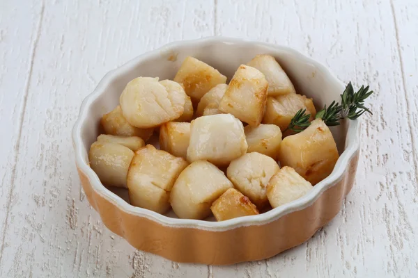 Grilled dietary scallops — Stock Photo, Image