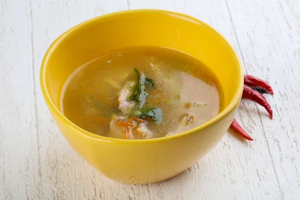 Diety zupa z kurczaka — Zdjęcie stockowe