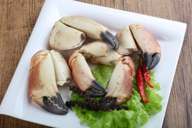 Taze deniz ürünleri Yengeç pençeleri