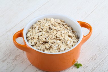 Yulaf yemek pişirmek için hazır