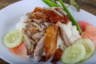 pirinç kızarmış ördek