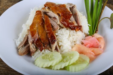 pirinç kızarmış ördek