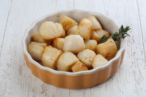 Grilled dietary scallops — Stock Photo, Image