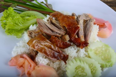 pirinç kızarmış ördek