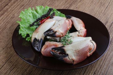 Taze deniz ürünleri Yengeç pençeleri