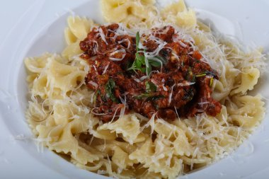 Lezzetli makarna bolognese