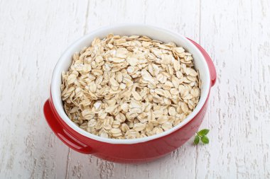 Yulaf yemek pişirmek için hazır