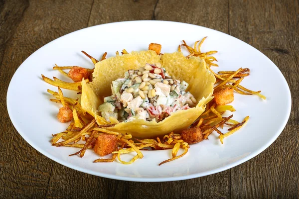 Leckerer Hühnchensalat — Stockfoto