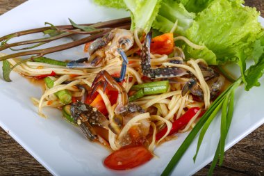 Yengeç Salatası lezzetli Tay baharat