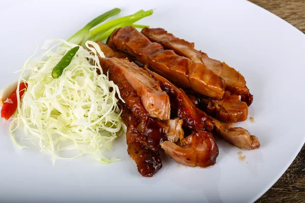 Kurczak teriyaki z ziołami — Zdjęcie stockowe