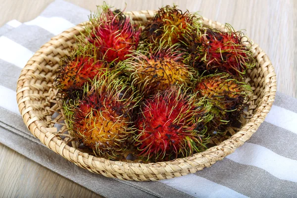 Rambutan doce maduro fresco — Fotografia de Stock