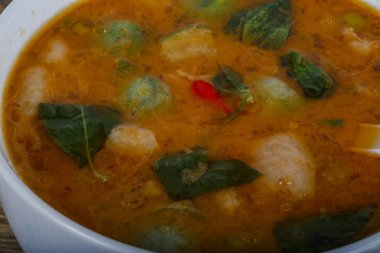 Asya geleneksel yeşil köri