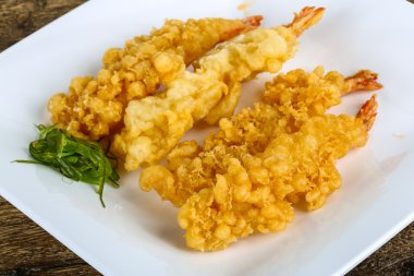 Asya karides tempura