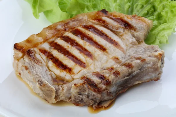 Bife de porco grelhado — Fotografia de Stock