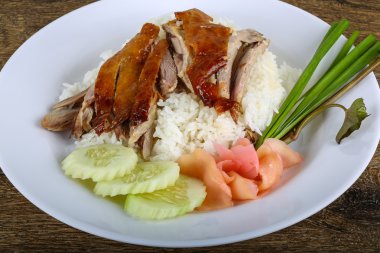 pirinç kızarmış ördek