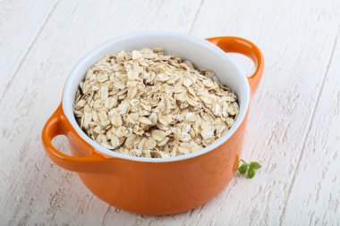 Yulaf yemek pişirmek için hazır