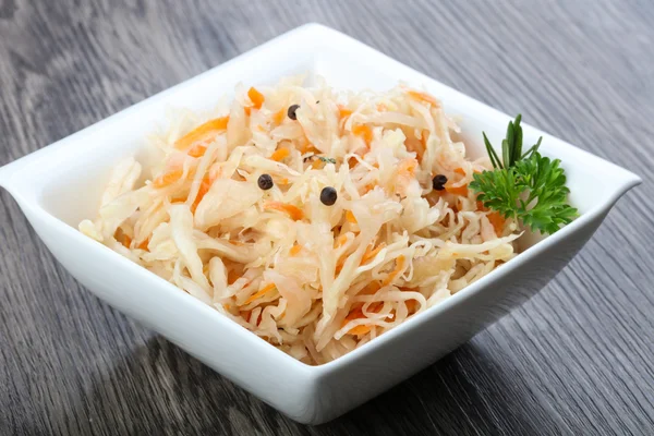 Fermented cabbage sauerkraut — Stock Photo, Image