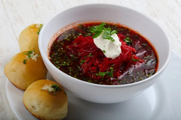 Борщинский суп — стоковое фото