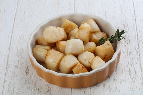 Grilled dietary scallops — Stock Photo, Image