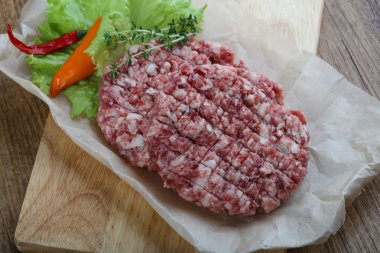 Ham burger pirzola