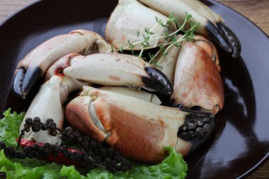 Taze deniz ürünleri Yengeç pençeleri