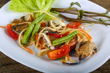 Yengeç Salatası lezzetli Tay baharat