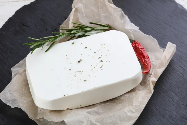 Feta ost bit — Stockfoto