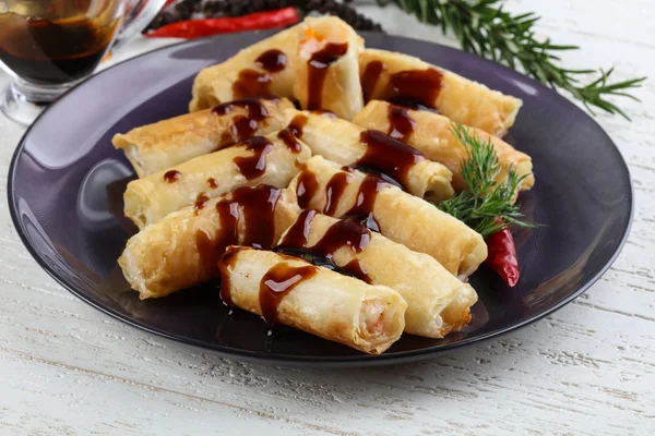 Fried crispy Spring rolls — Stock Photo, Image