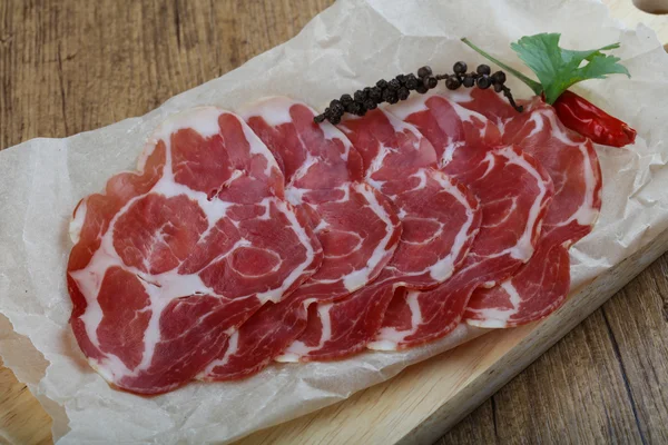 Heerlijke Italiaanse Ham — Stockfoto