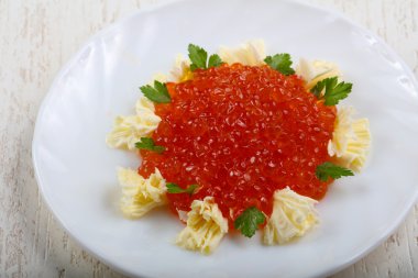 Lezzetli kırmızı havyar