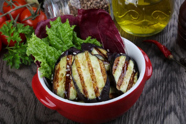 Effectieve gegrilde aubergine — Stockfoto