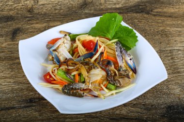 Yengeç Salatası lezzetli Tay baharat