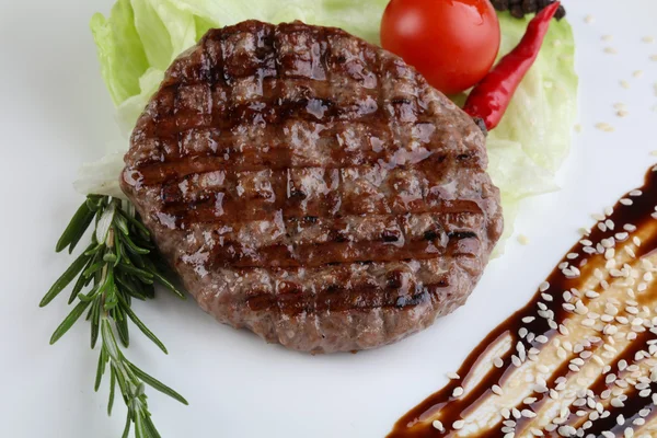 Chuleta de hamburguesa a la plancha — Foto de Stock