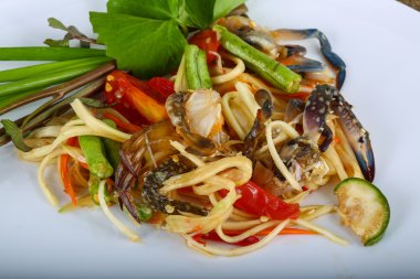 Yengeç Salatası lezzetli Tay baharat