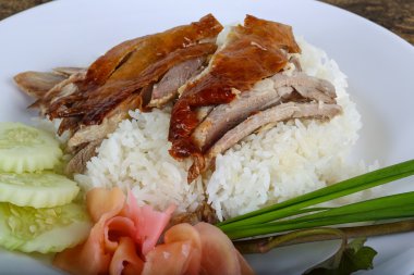 pirinç kızarmış ördek