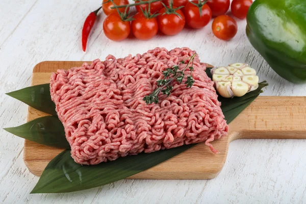 Micned raw Beef — Stock Photo, Image