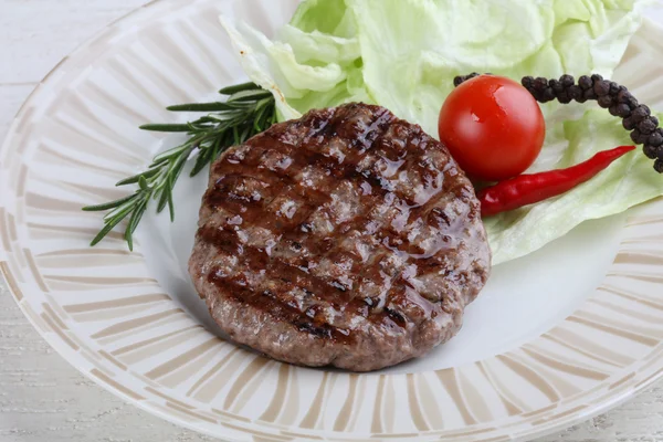 Gegrilde Hamburger kotelet — Stockfoto